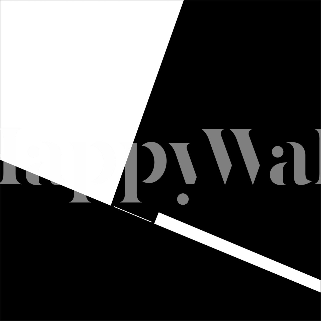 Septum geometric black and white wall mural