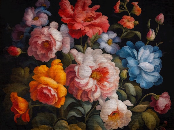 Large Antique Flower Bouquet