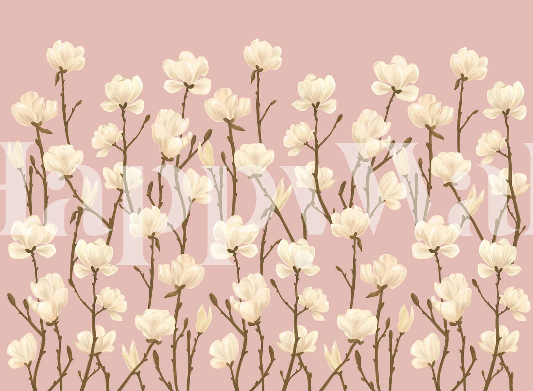 Magnolias Pink Petal in een kamer