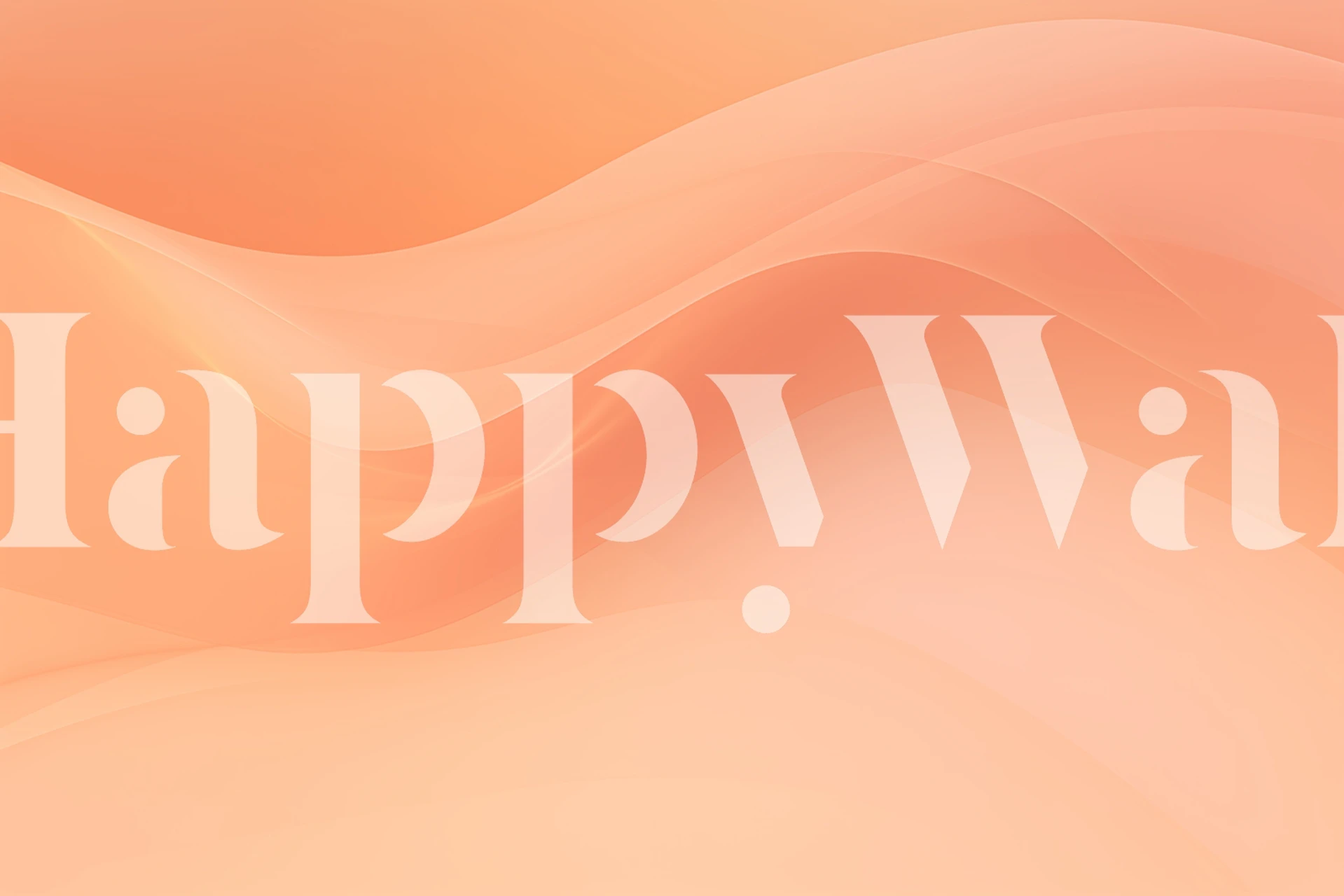 abstract peach wave wallpaper in soft tones