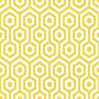 Mustard Yellow Hexagon Geometric Pattern ταπετσαρία