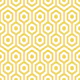 Mustard Yellow Hexagon Geometric Pattern