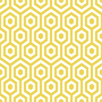 Mustard Yellow Hexagon Geometric Pattern wallpaper