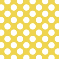 Yellow polka dot pattern tapet
