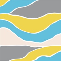 Modern art cement saffron skyblue ταπετσαρία