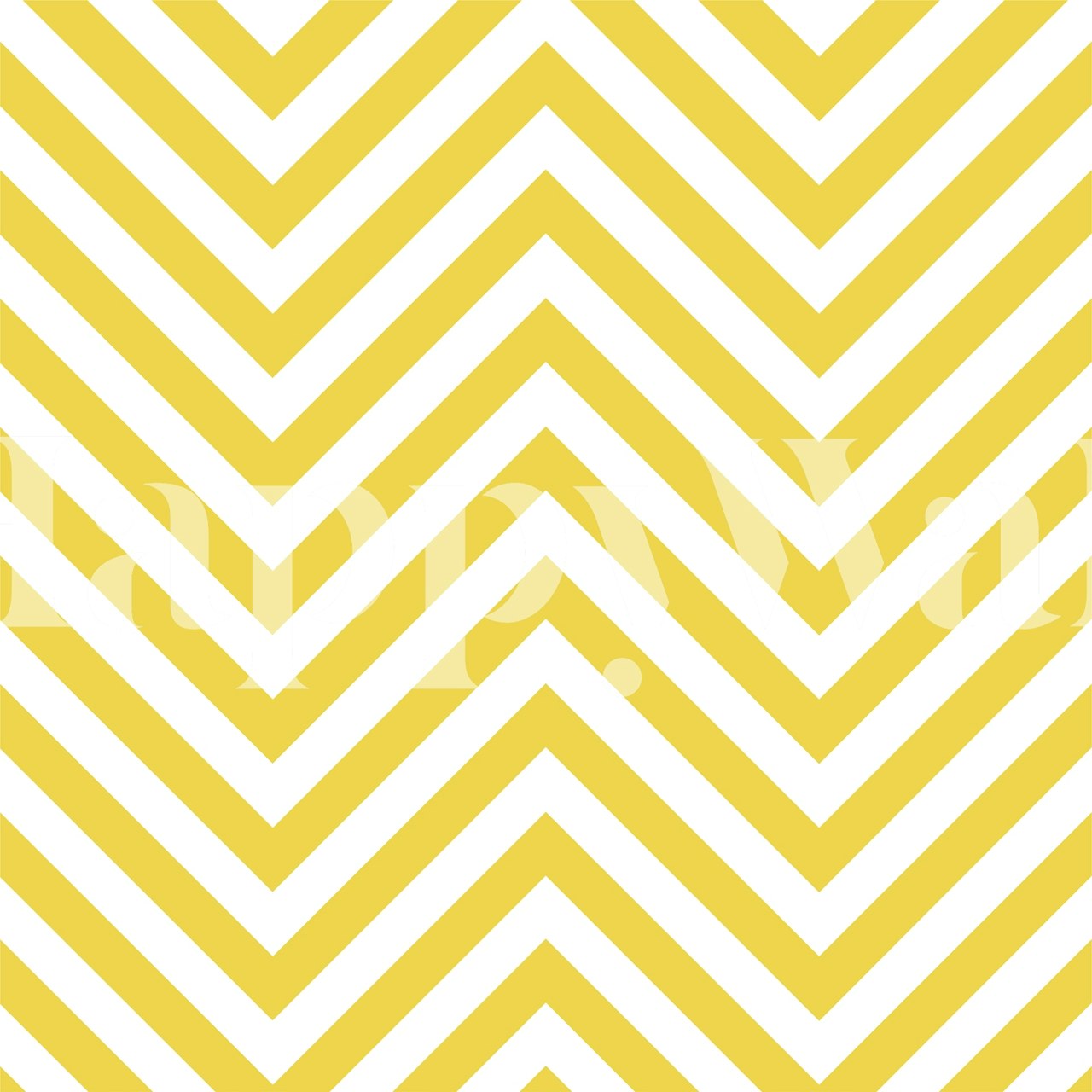 Yellow and white chevron striped wallpaper
