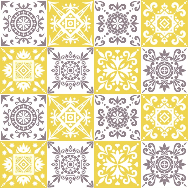 Alhambra Yellow Mocha Tiles