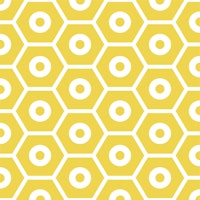 Mustard Yellow Hexagon Pattern carta da parati