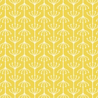 Plant Ornament Yellow White Pattern tapetit