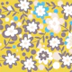Jumbo Flower Pattern in Mocha Saffron Pink