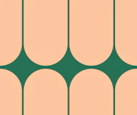 Mid-Century Bold Minimalist Peach Fuzz Green papel de parede