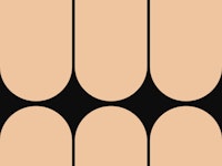 Peachy Mid-Century Bold Minimalist ταπετσαρία