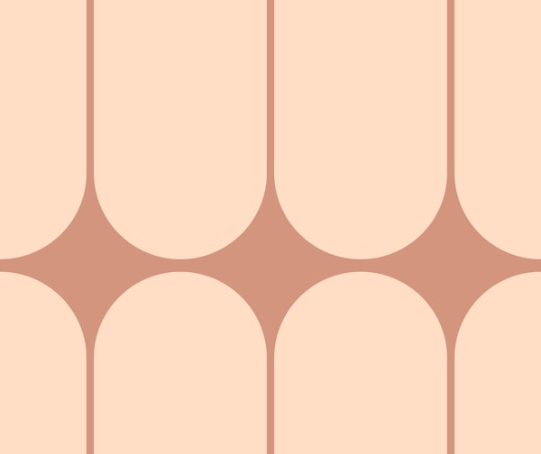 Peachy Mid-Century Bold Minimalist