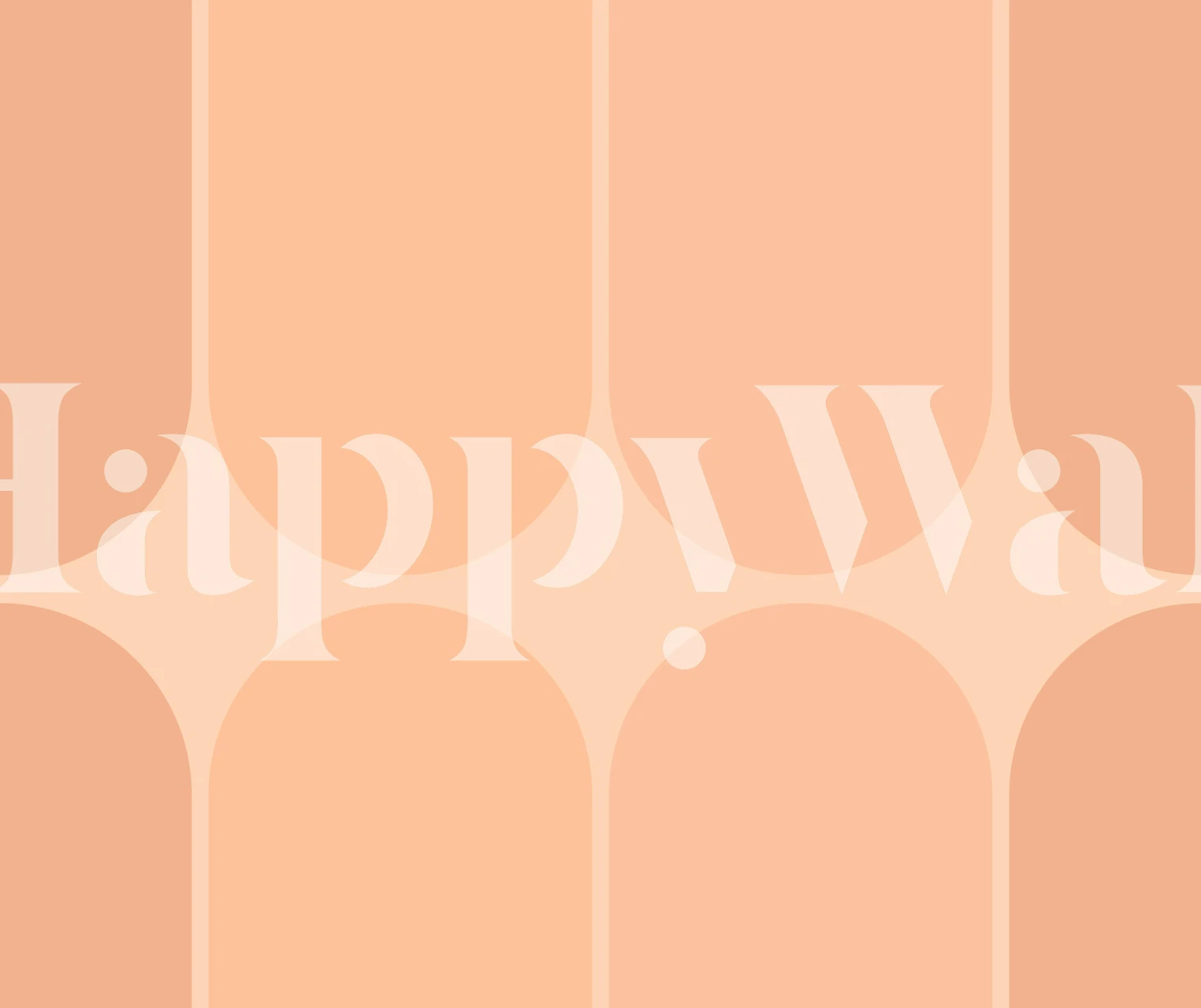 Mid-Century Bold Minimalist Peach Fuzz tapet i et rum