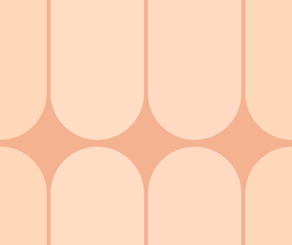 Peach Fuzz Mid-Century Bold Minimalist