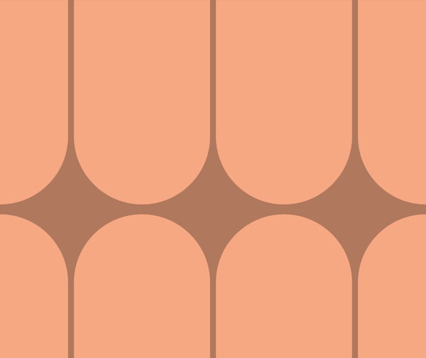 Peach Fuzz Mid-Century