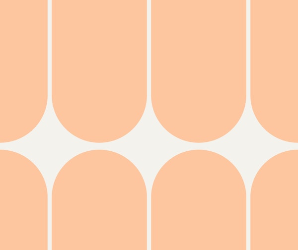 Boho Peach Fuzz Mid-Century