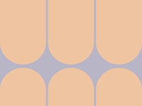 Geometric Peach Fuzz Mid-Century ταπετσαρία