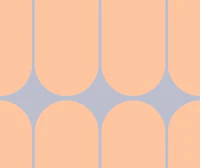 Geometric Peach Fuzz Mid-Century papel de parede
