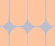 Geometric Peach Fuzz Mid-Century