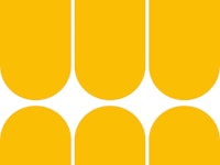 Yellow Mid-Century Arches papiers peint