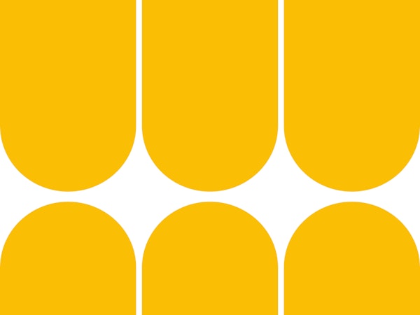 Yellow Mid-Century Arches