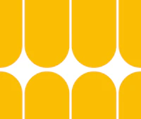 Yellow Mid-Century Arches tapet