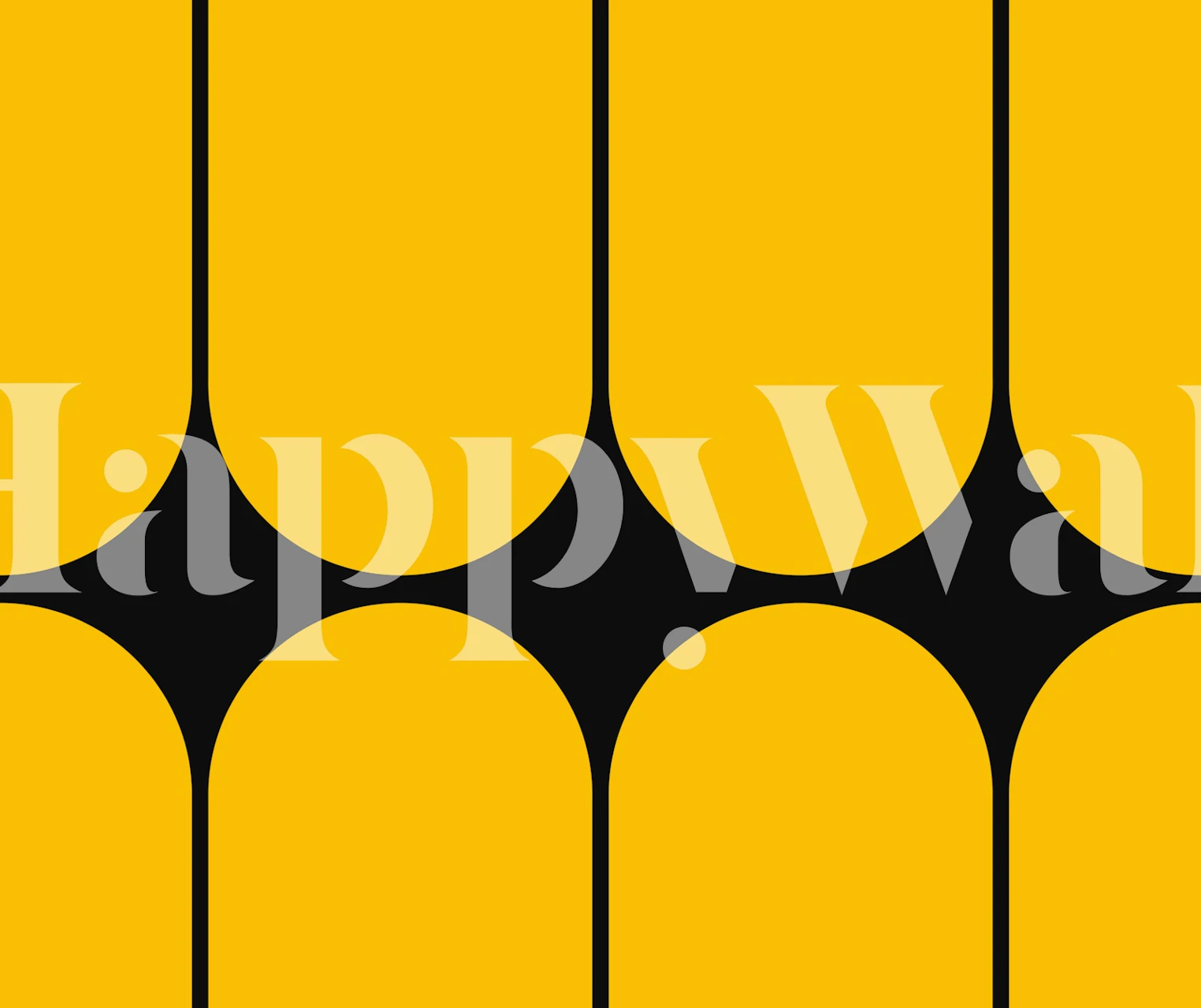 Seventies Mid-Century Arches tapet i et rum