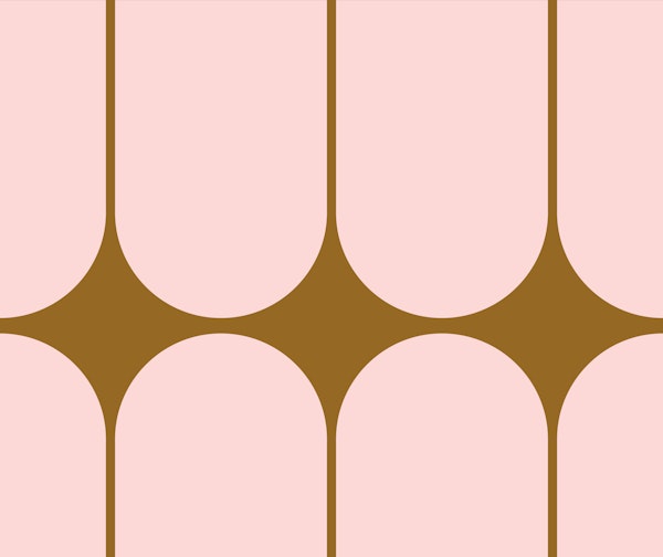 Bold Seventies Mid-Century Arches