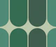 Green Mid-Century Arches