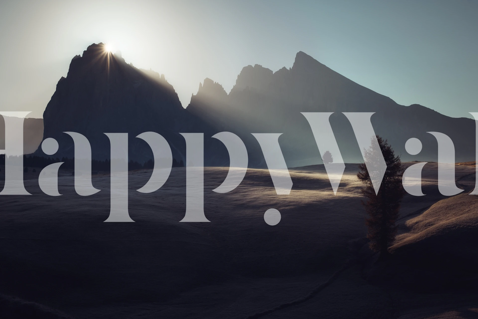 Fotomural montañas Dolomitas al amanecer