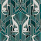 Art Deco Grey Greyhound - Tinsel Silver