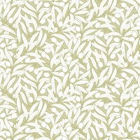 Olives Neutral Botanical - Matte Olive Green wallpaper