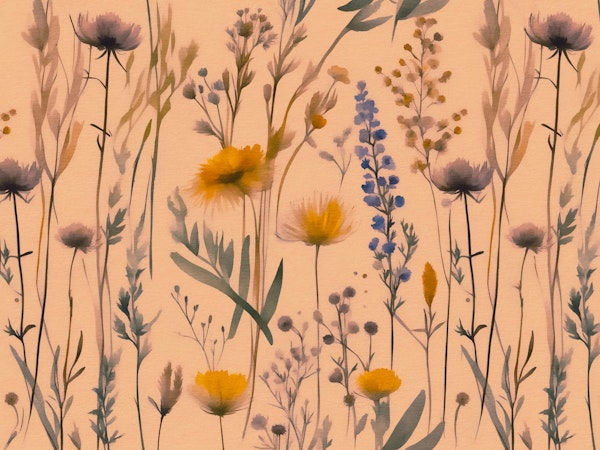 Wildflowers Peach Fuzz