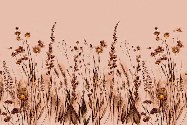 Wildflower Meadow Peach Pink