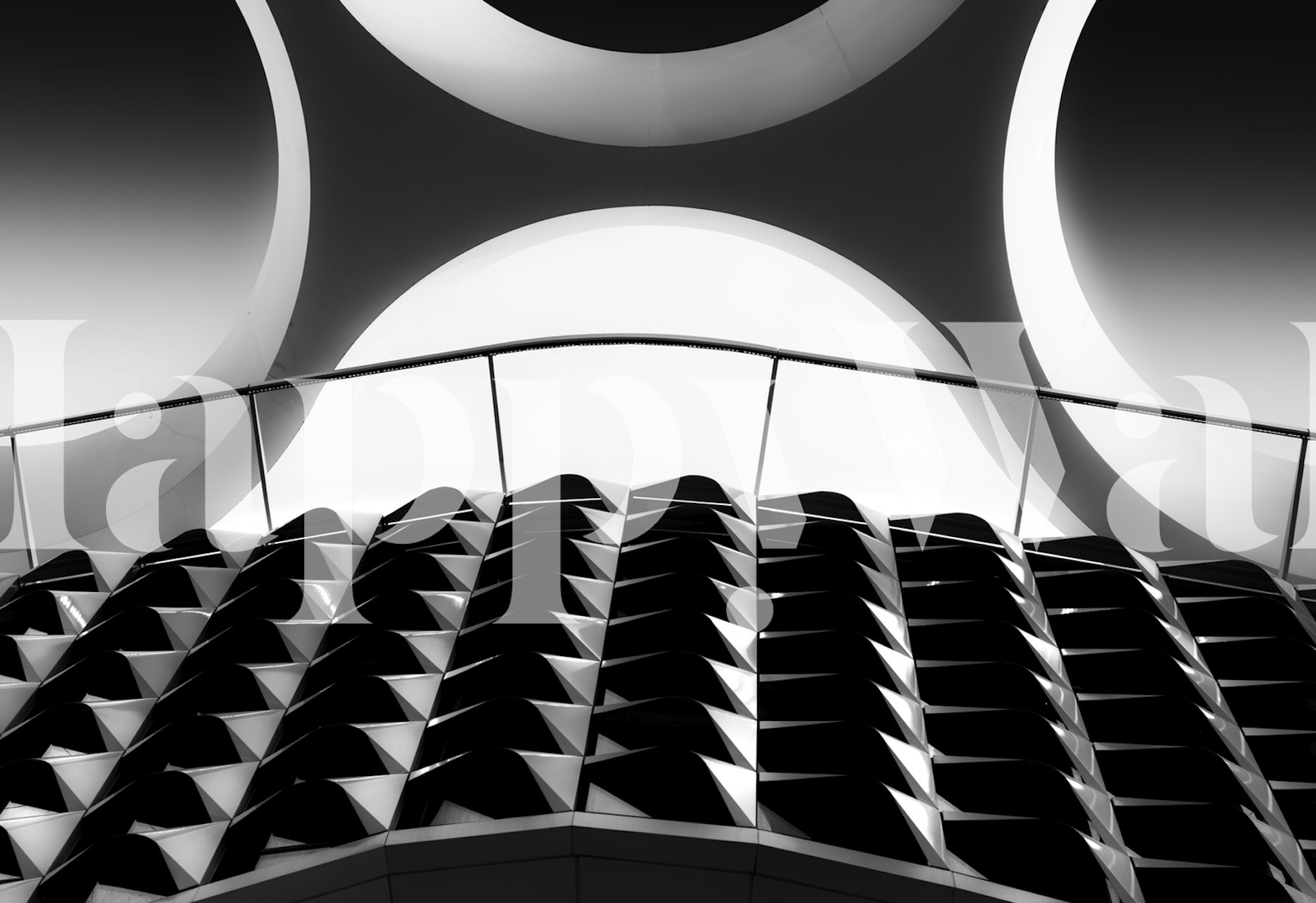 Partition tapet i et moderne rom