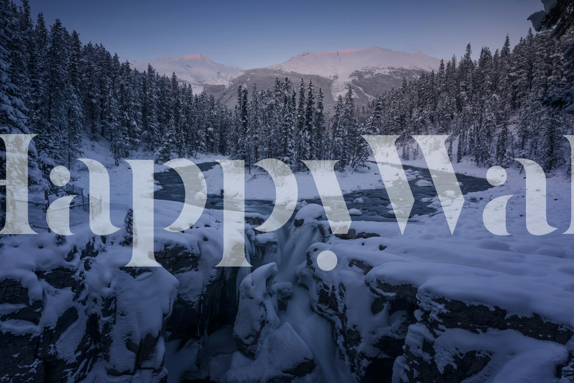 Papel pintado paisaje invernal de Sunwapta