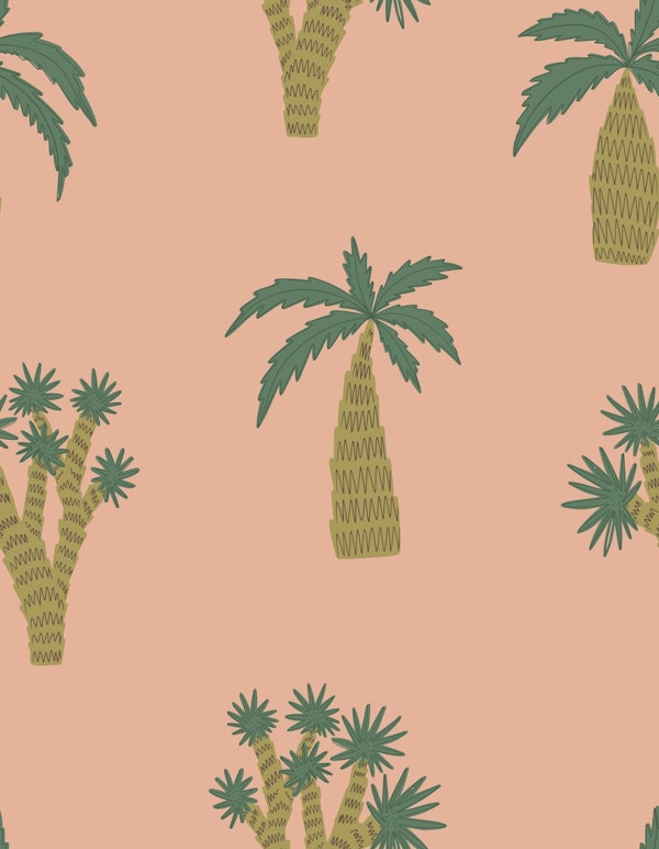 Mediterranean palm trees
