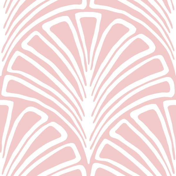 Sketched scallops - rose