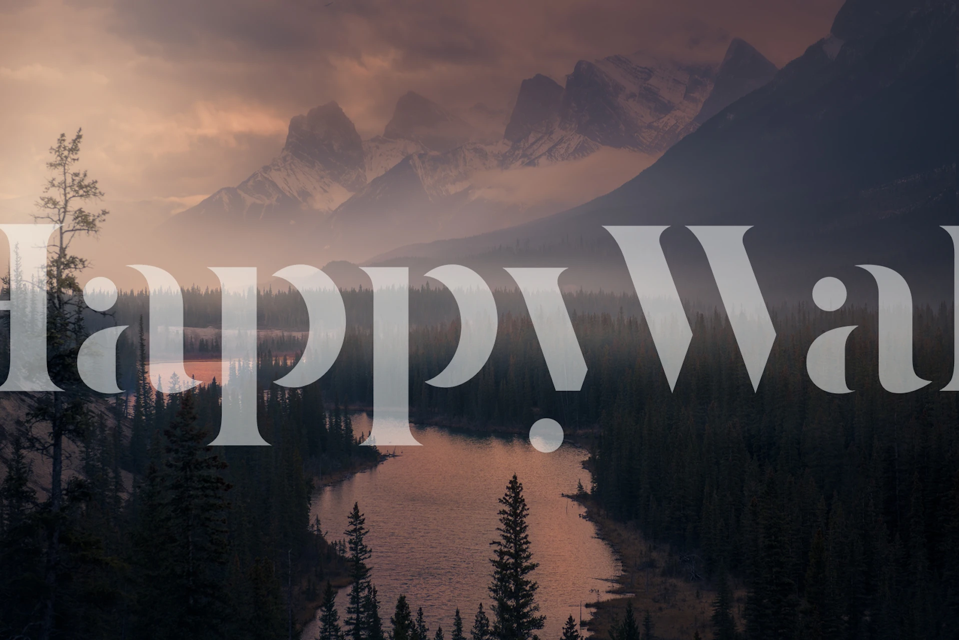 Carta da parati ispirata alla natura con montagne