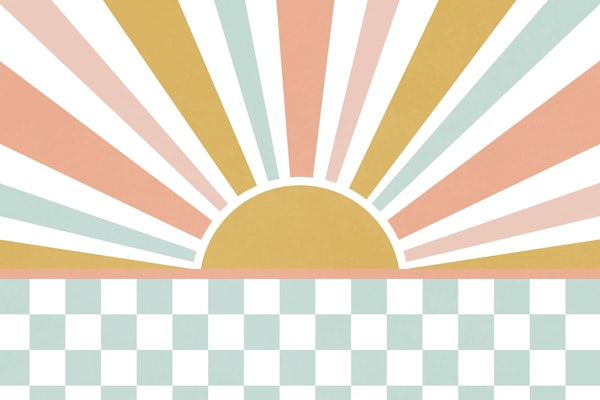 Boho Sun Check Pattern
