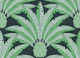 Festive palm fans - green and black