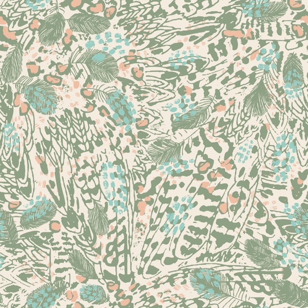 Abstract animal print pastel pink