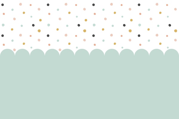 Scalloped Edge Polka Dots