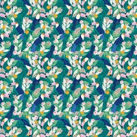 Whimsical toucan forest tapete