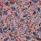Modern animal print pink/blue