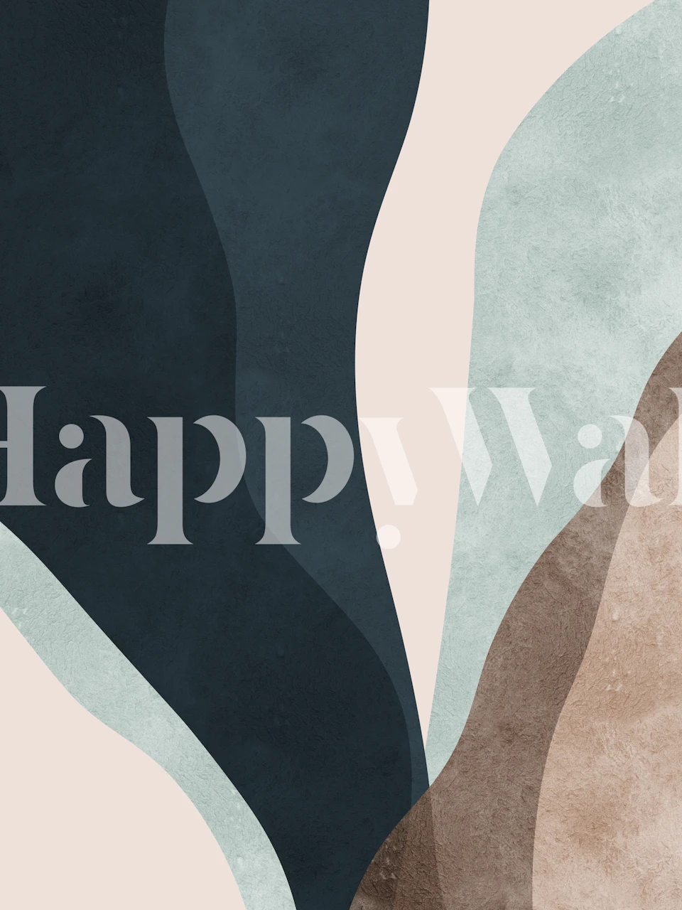 Boho shapes 11 behang in een kameropstelling