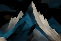 Moody Mountain Night wallpaper