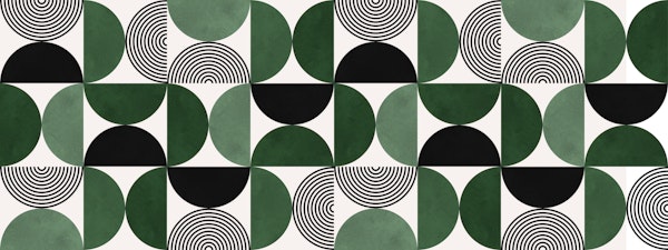 Green circles pattern