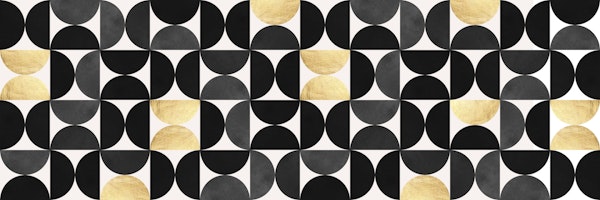 Black and gold circles pattern